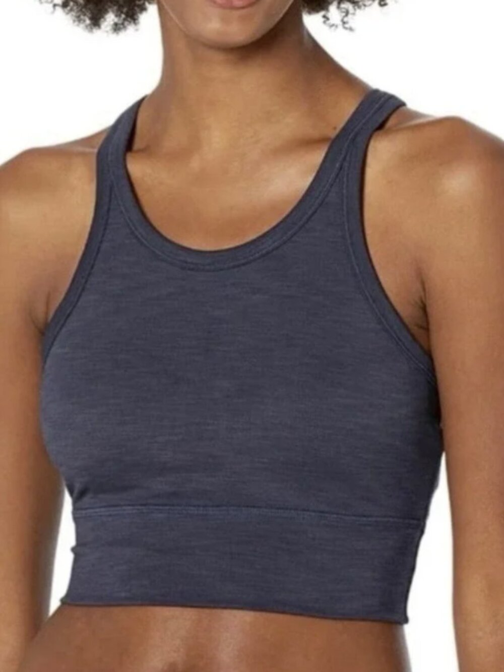 Prana Navy Racerback Ribbed Becksa Bralette